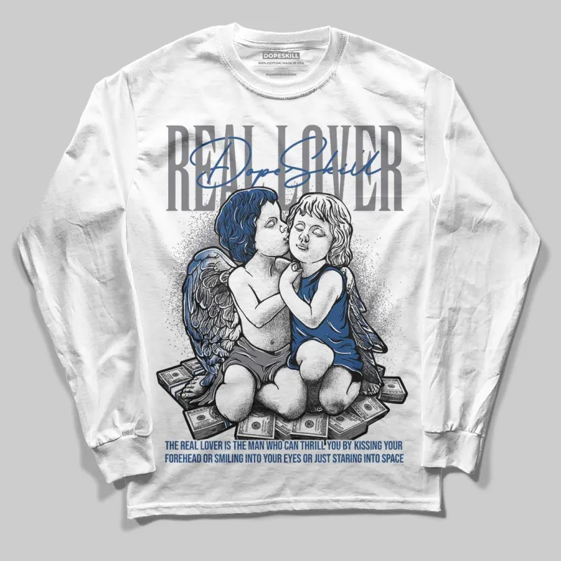 Flint Grey 9s DopeSkill Long Sleeve T-Shirt Real Lover Graphic sold by DopeSkill