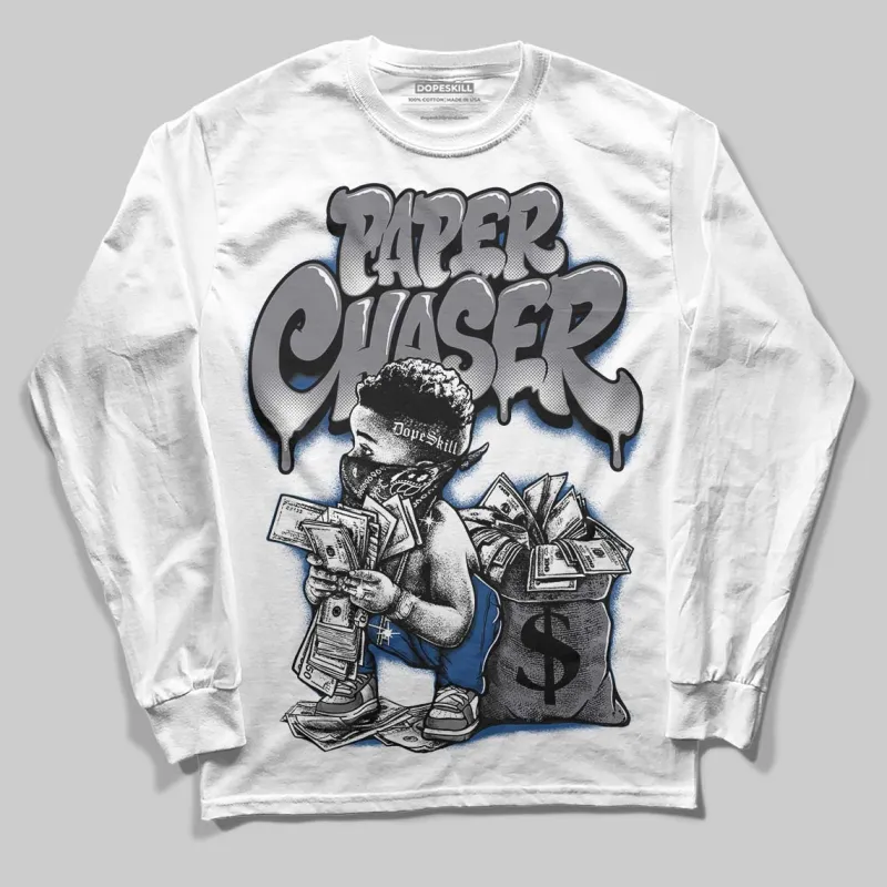 Flint Grey 9s DopeSkill Long Sleeve T-Shirt Paper Chaser Boy Graphic sold by DopeSkill