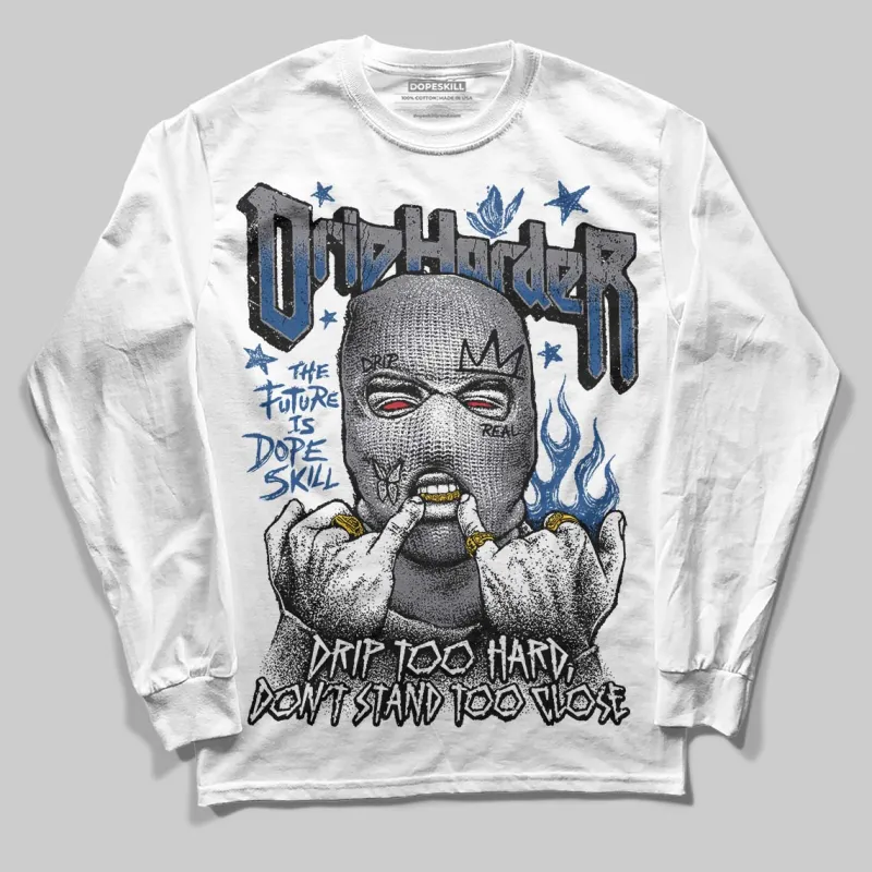 Flint Grey 9s DopeSkill Long Sleeve T-Shirt Drip Harder Graphic sold by DopeSkill