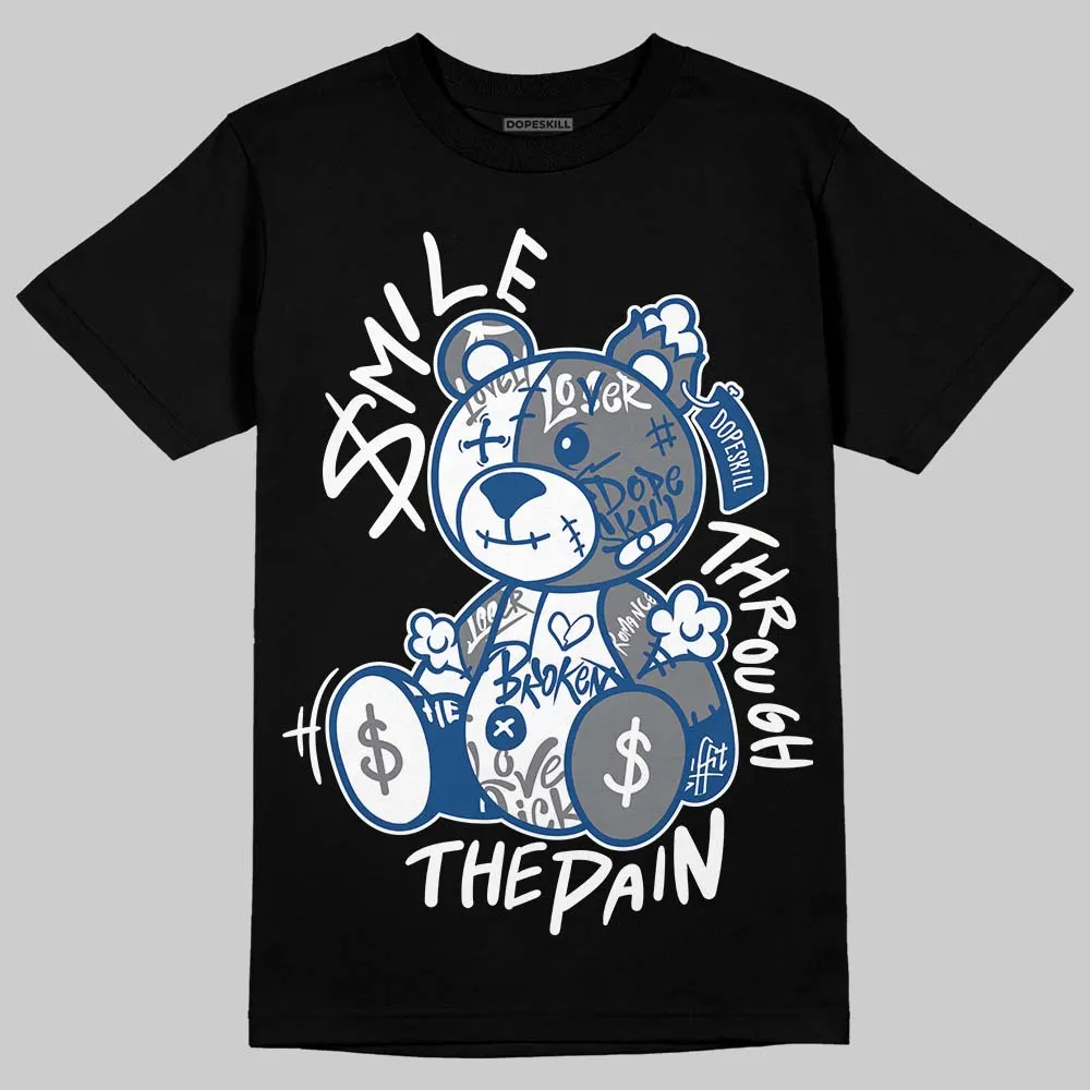 Flint Grey 9s DopeSkill T-Shirt Smile Through The Pain Graphic sold by DopeSkill product image thumbnail 2