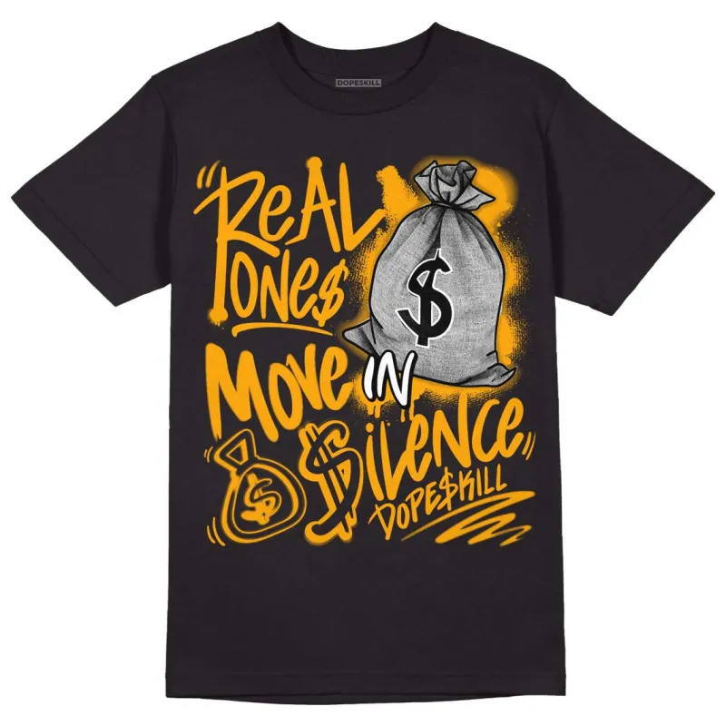 Black Taxi 12s DopeSkill T-Shirt Real Ones Move In Silence Graphic made by DopeSkill