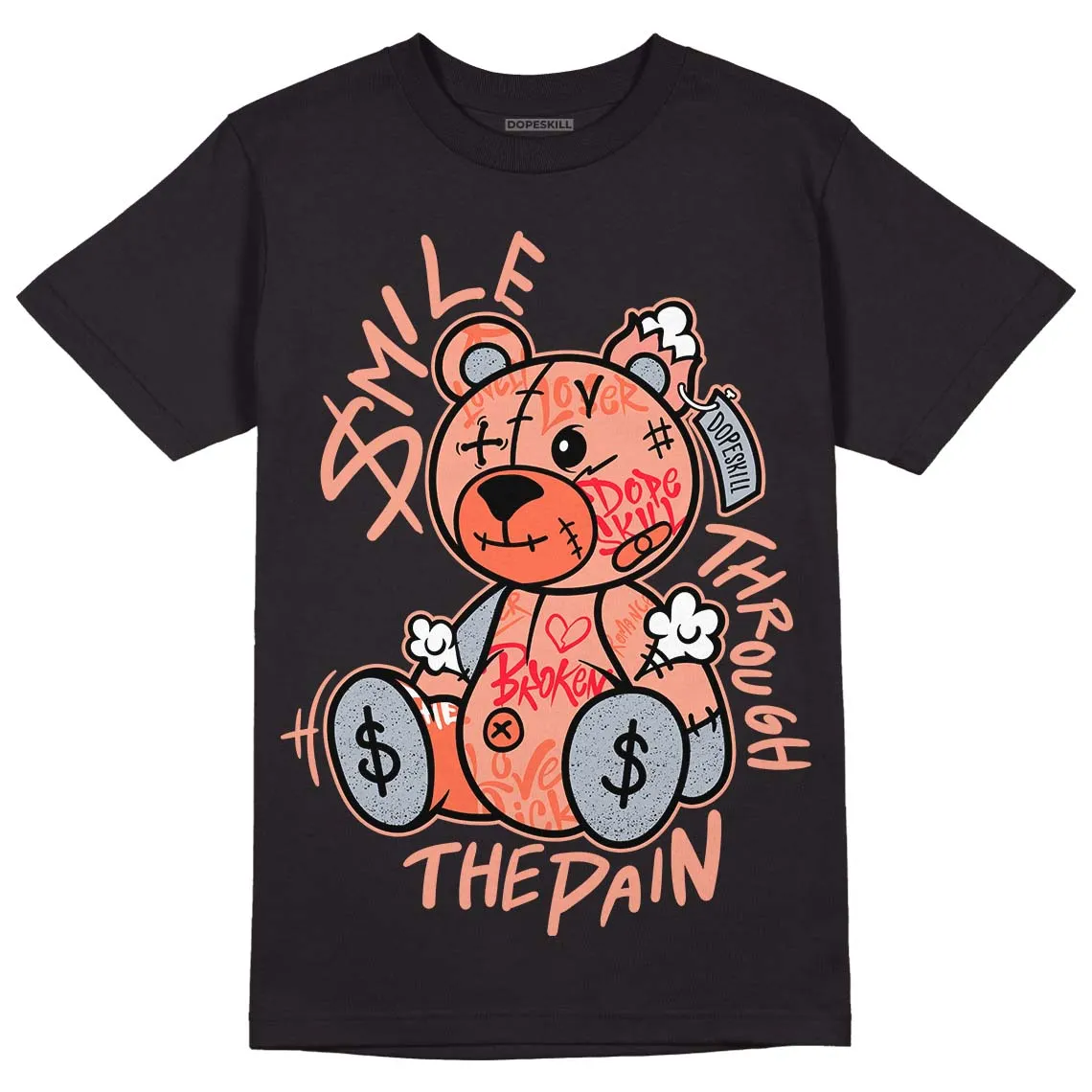 Crimson Bliss 5s DopeSkill T-Shirt Smile Through The Pain Graphic sold by DopeSkill product image thumbnail 2