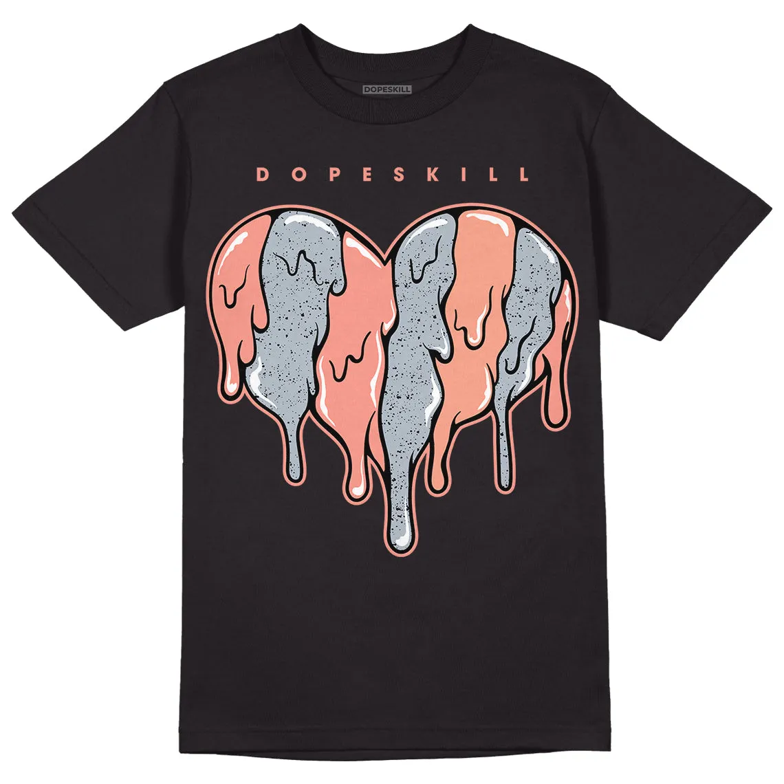 Crimson Bliss 5s DopeSkill T-Shirt Slime Drip Heart Graphic sold by DopeSkill product image thumbnail 2