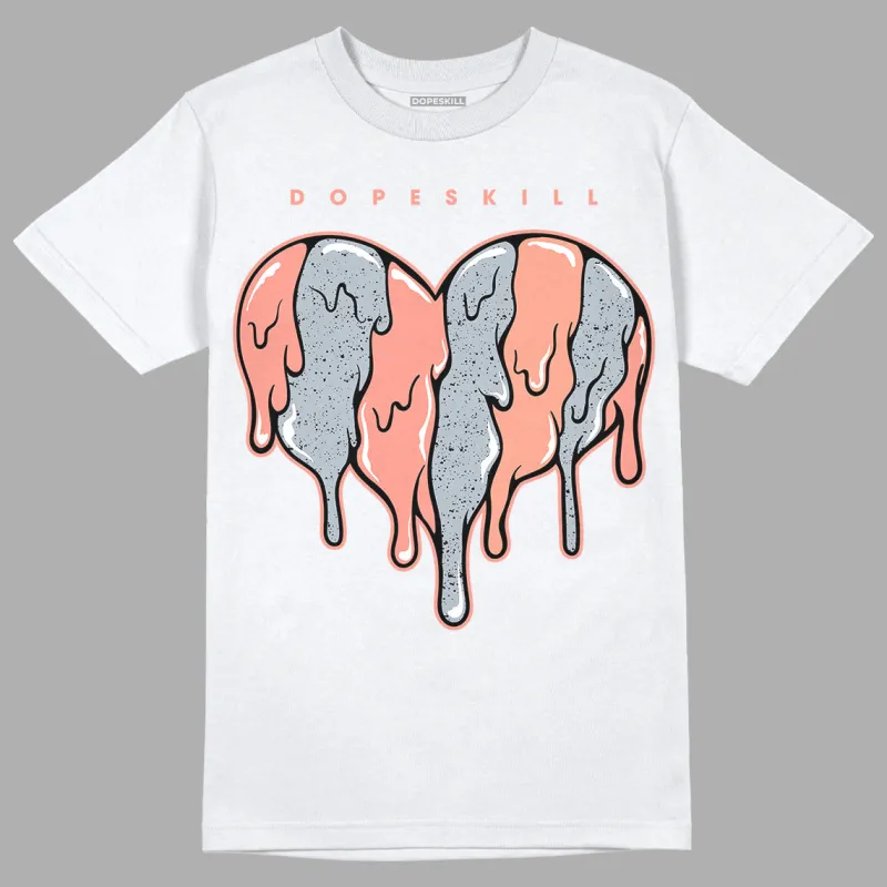 Crimson Bliss 5s DopeSkill T-Shirt Slime Drip Heart Graphic sold by DopeSkill