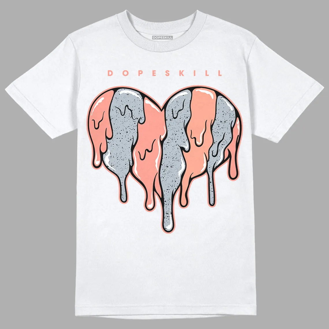 Crimson Bliss 5s DopeSkill T-Shirt Slime Drip Heart Graphic sold by DopeSkill