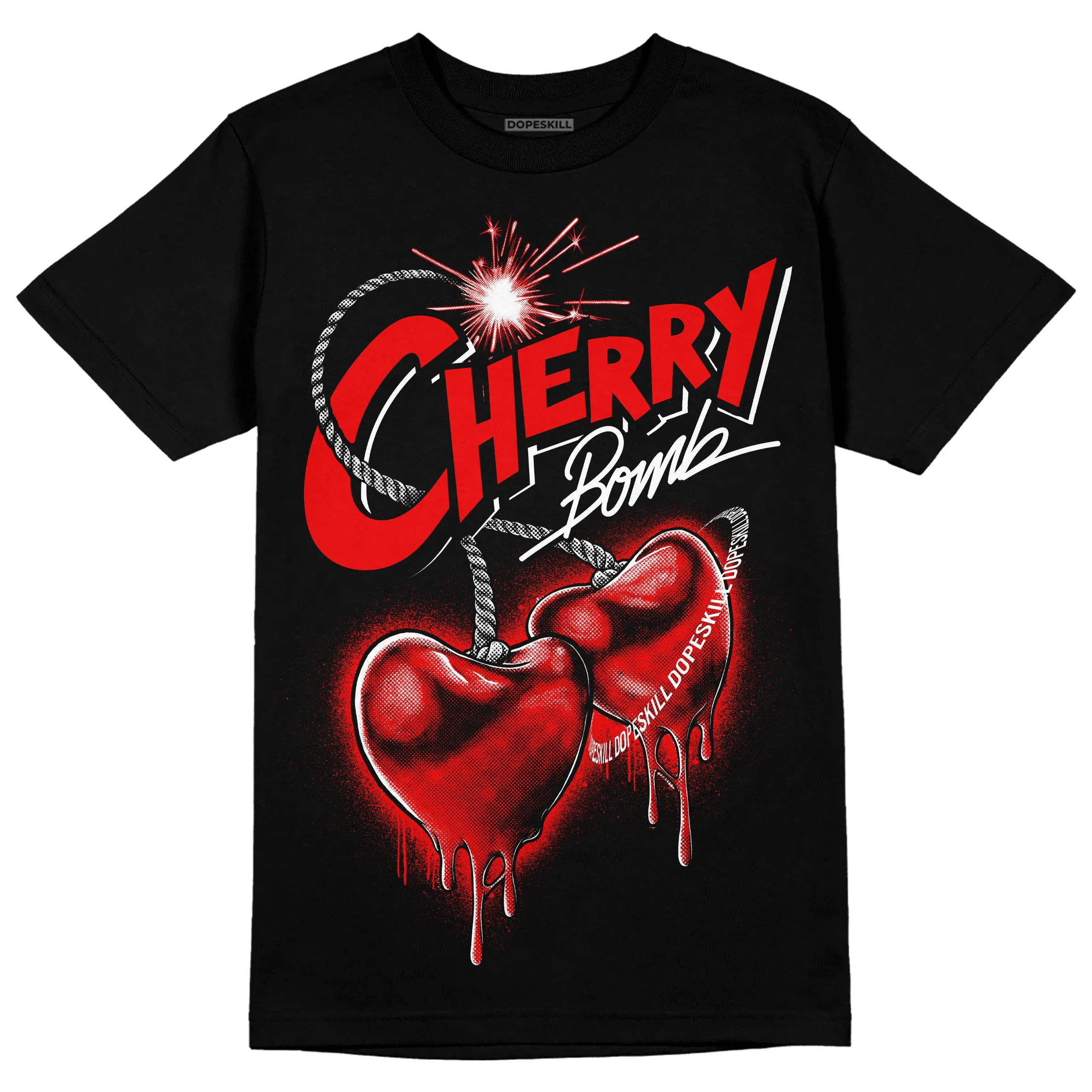 Cherry 11s DopeSkill T-Shirt Cherry Bomb Graphic sold by DopeSkill product image thumbnail 2