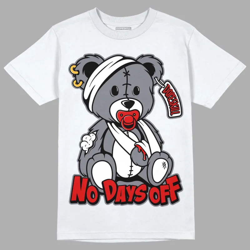 Fire Red 9s DopeSkill T-Shirt Hurt Bear Graphic sold by DopeSkill