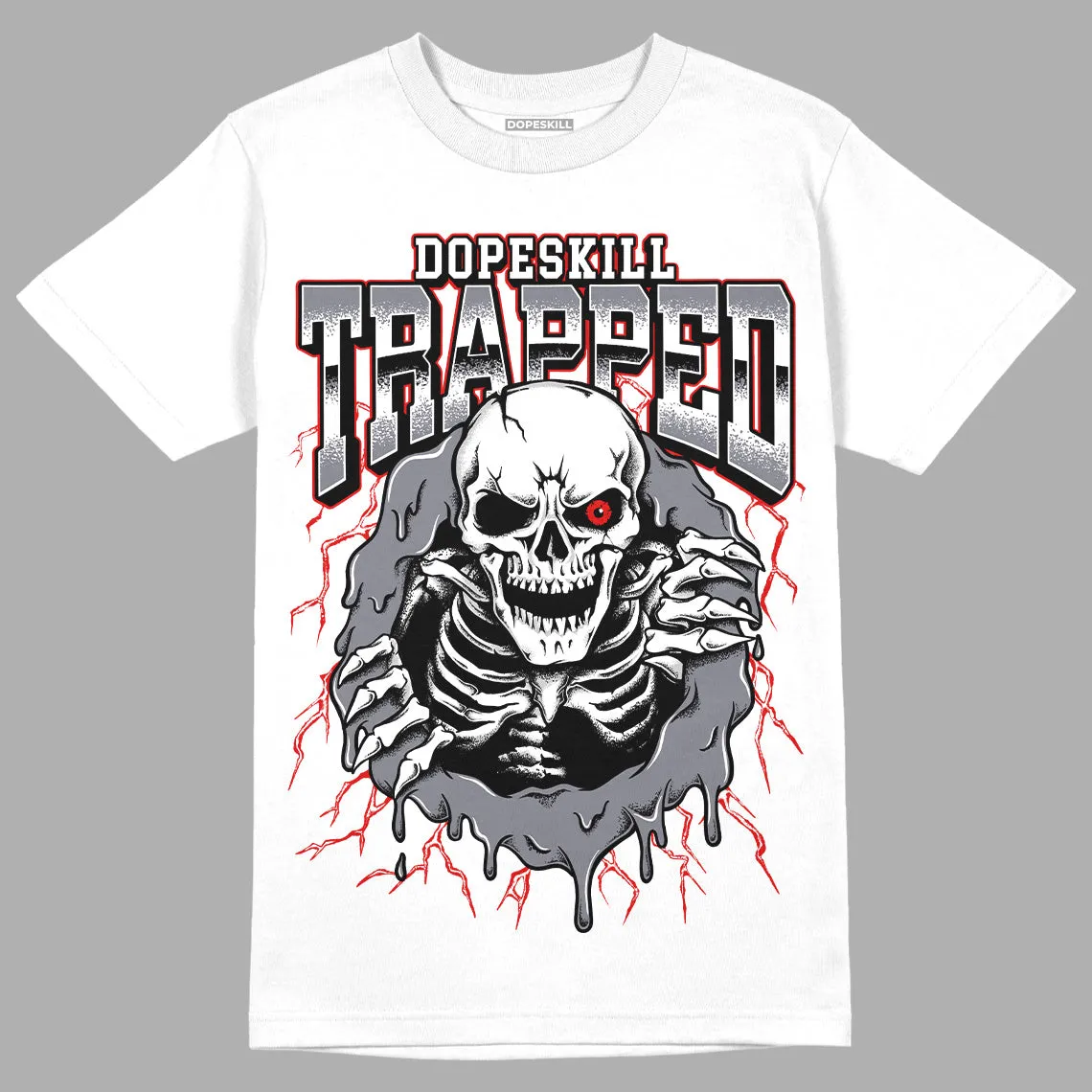 Fire Red 9s DopeSkill T-Shirt Trapped Halloween Graphic sold by DopeSkill