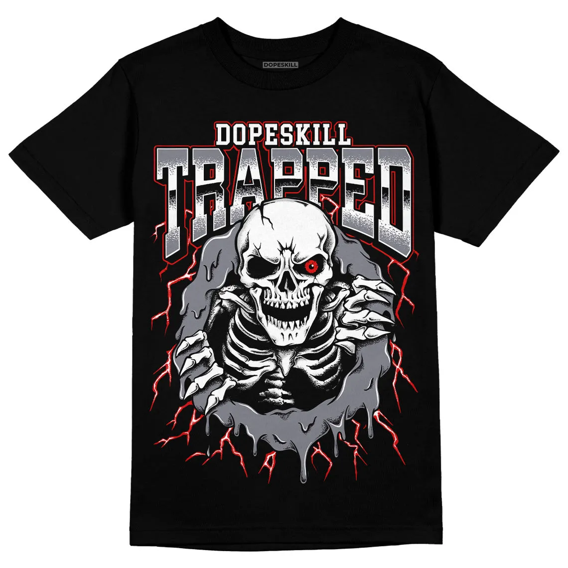 Fire Red 9s DopeSkill T-Shirt Trapped Halloween Graphic sold by DopeSkill product image thumbnail 2