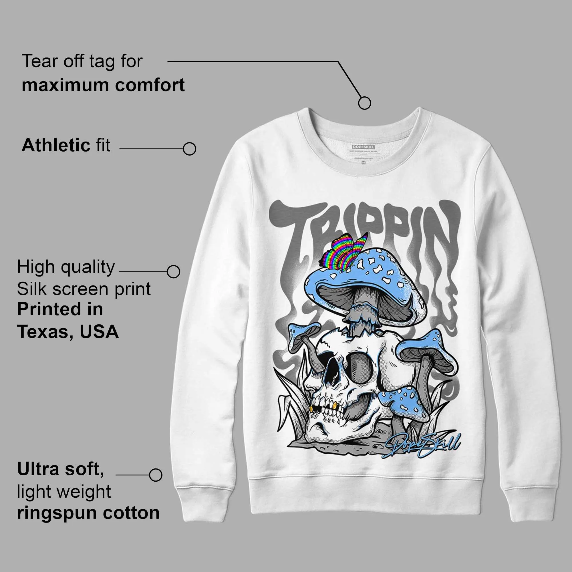 Stealth 12s DopeSkill Sweatshirt Trippin Graphic sold by DopeSkill product image thumbnail 2