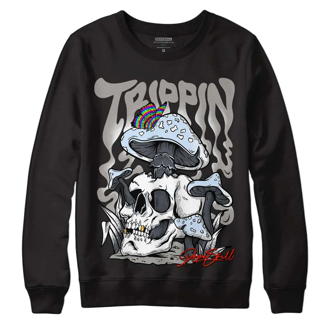 Cool Grey 11s DopeSkill Sweatshirt Trippin Graphic sold by DopeSkill product image thumbnail 2