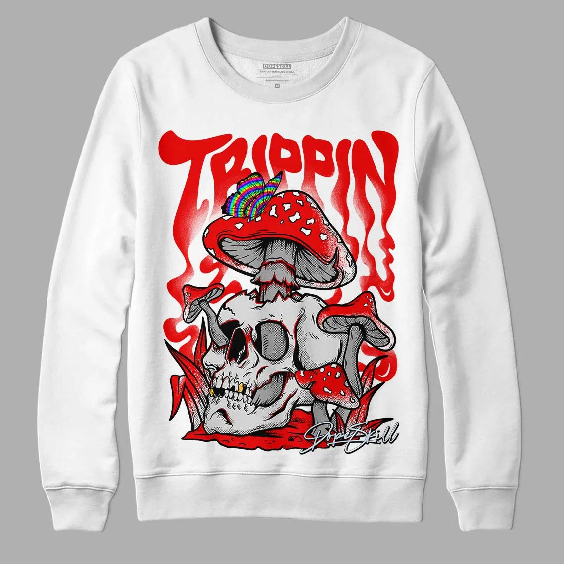 Cherry 11s DopeSkill Sweatshirt Trippin Graphic sold by DopeSkill