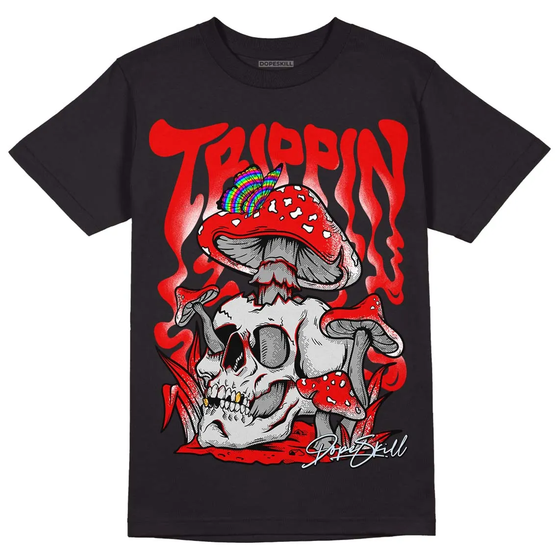 Cherry 11s DopeSkill T-Shirt Trippin Graphic sold by DopeSkill product image thumbnail 2