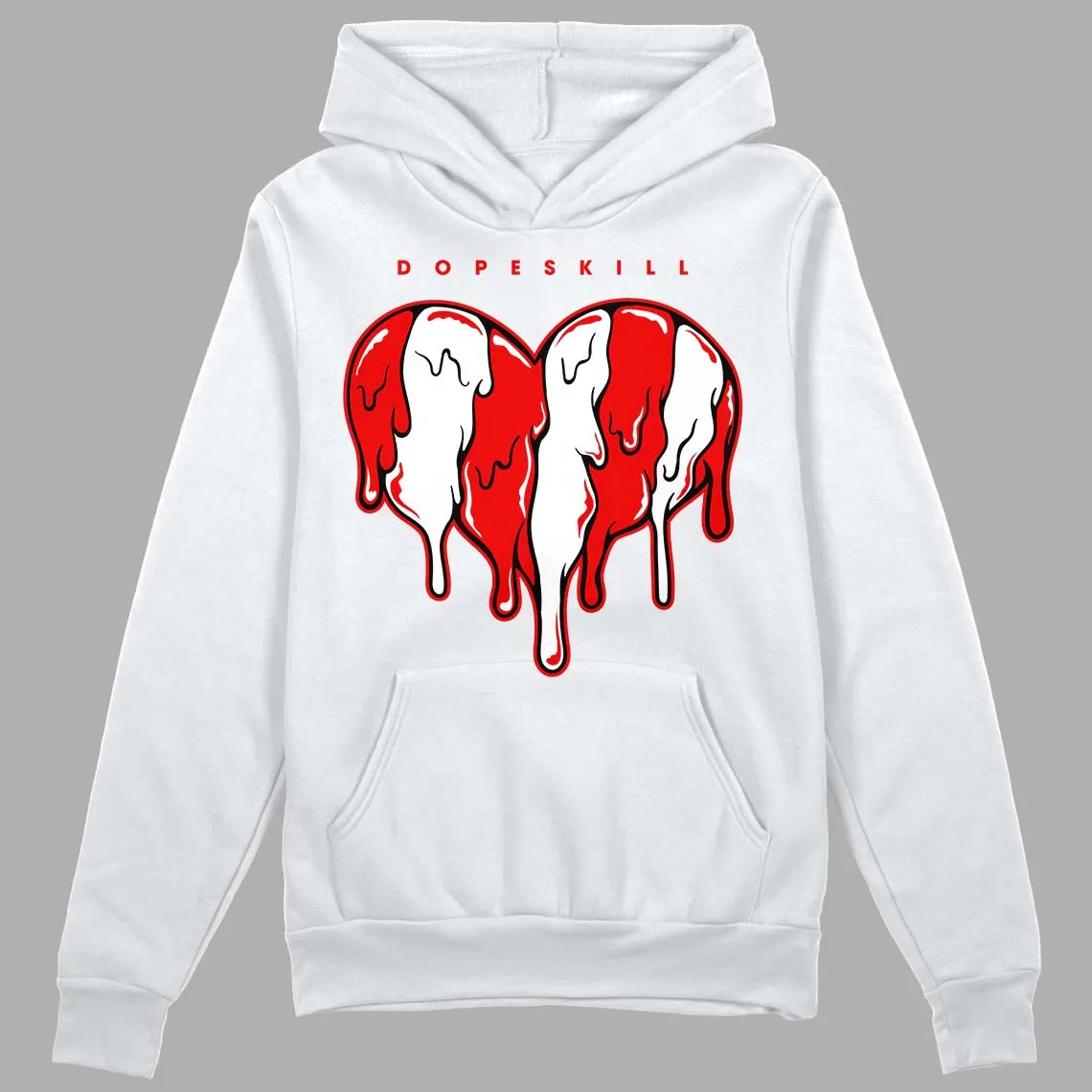 Cherry 11s DopeSkill Hoodie Sweatshirt Slime Drip Heart Graphic sold by DopeSkill
