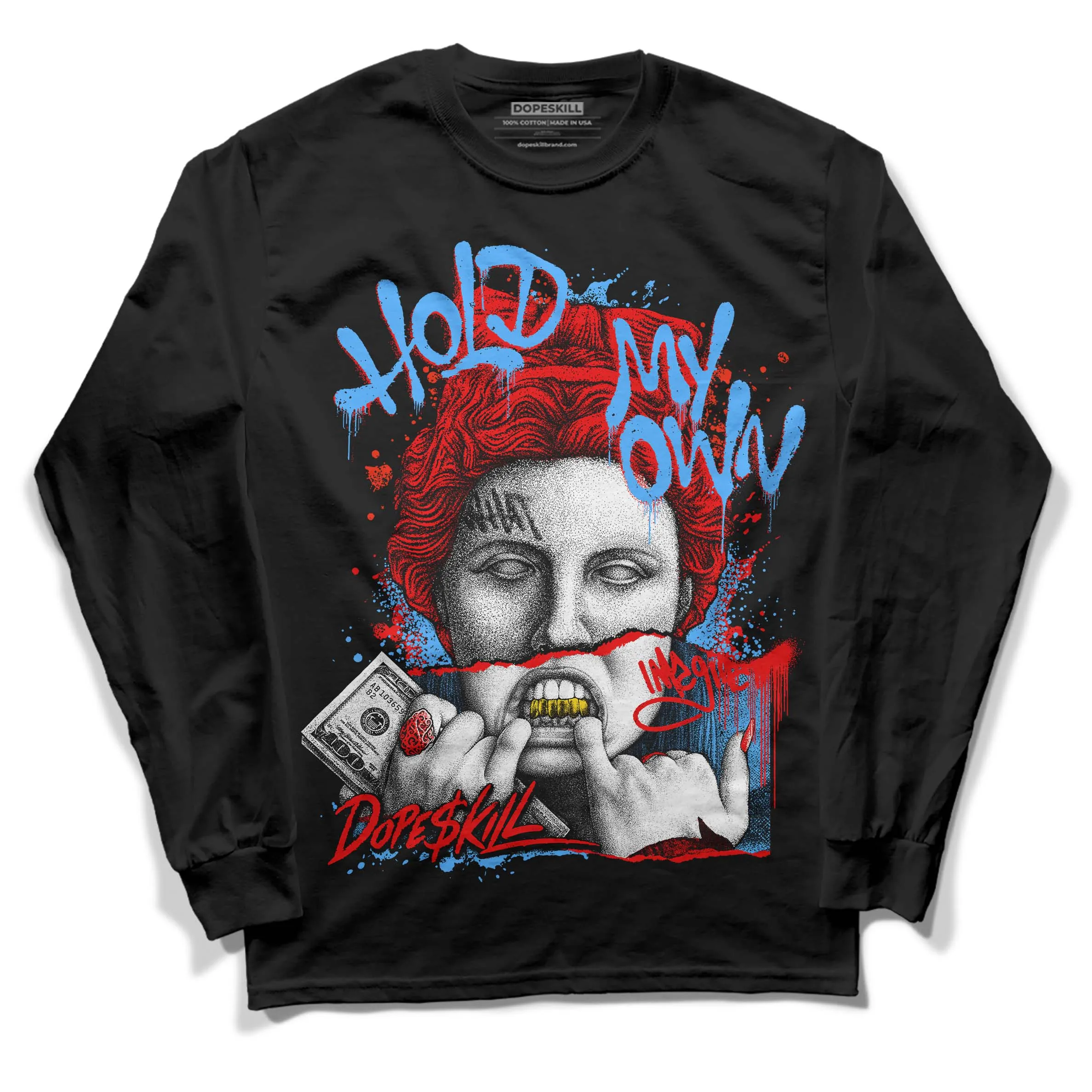 Cherry 11s DopeSkill Long Sleeve T-Shirt Hold My Own Graphic sold by DopeSkill product image thumbnail 2