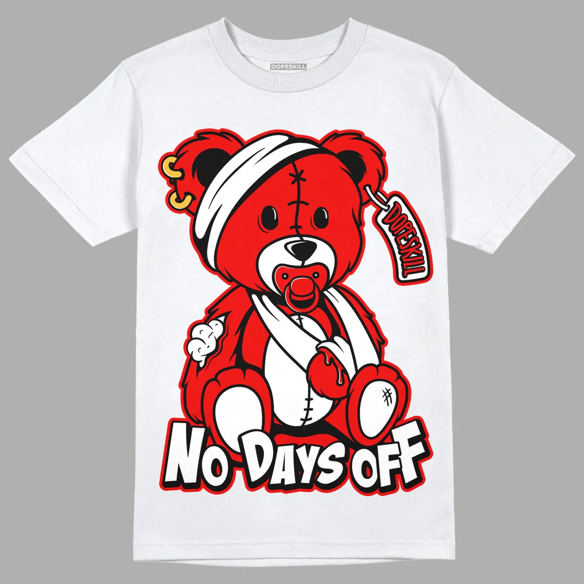 Cherry 11s DopeSkill T-Shirt Hurt Bear Graphic sold by DopeSkill
