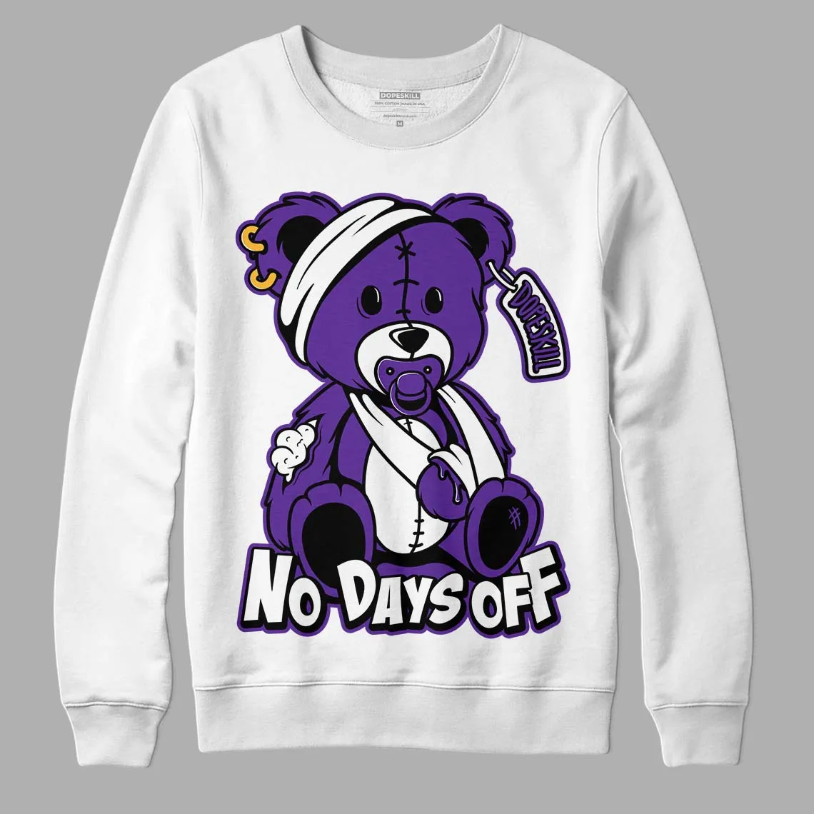 PURPLE Collection DopeSkill Sweatshirt Hurt Bear Graphic sold by DopeSkill product image thumbnail 2