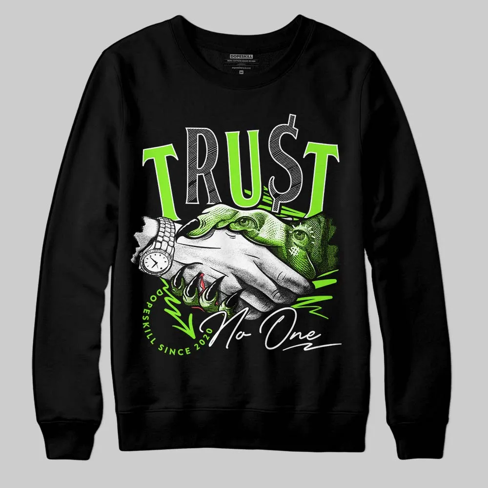 Neon Green Collection DopeSkill Sweatshirt Trust No One Graphic sold by DopeSkill
