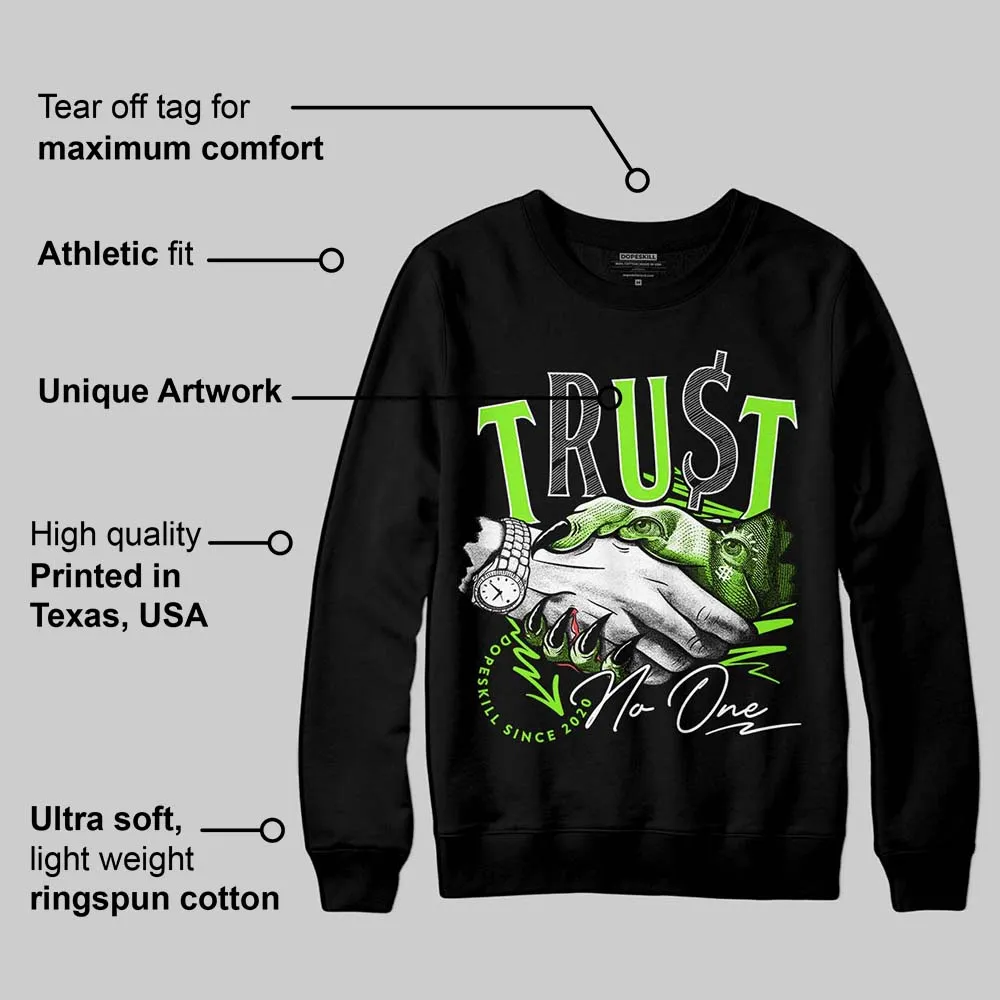 Neon Green Collection DopeSkill Sweatshirt Trust No One Graphic sold by DopeSkill product image thumbnail 2