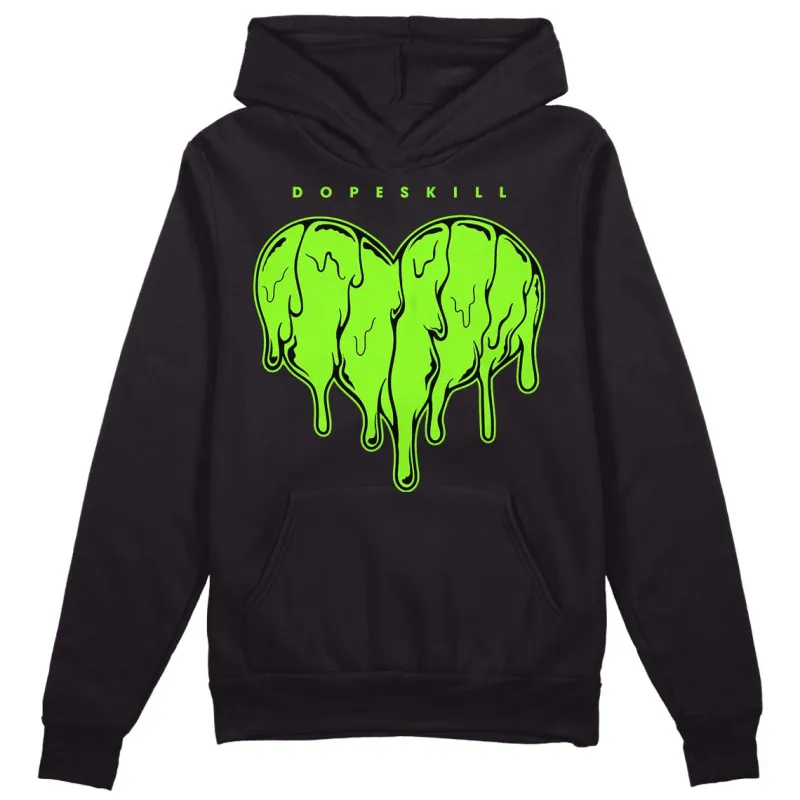 Neon Green Collection DopeSkill Hoodie Sweatshirt Slime Drip Heart Graphic sold by DopeSkill