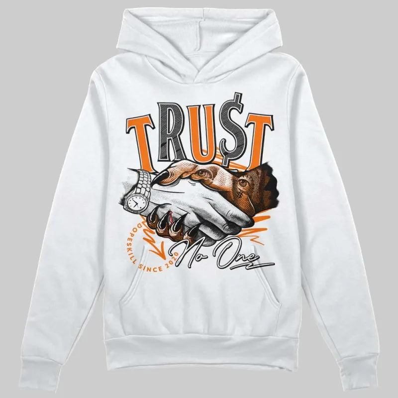 Orange Black White DopeSkill Hoodie Sweatshirt Trust No One Graphic sold by DopeSkill
