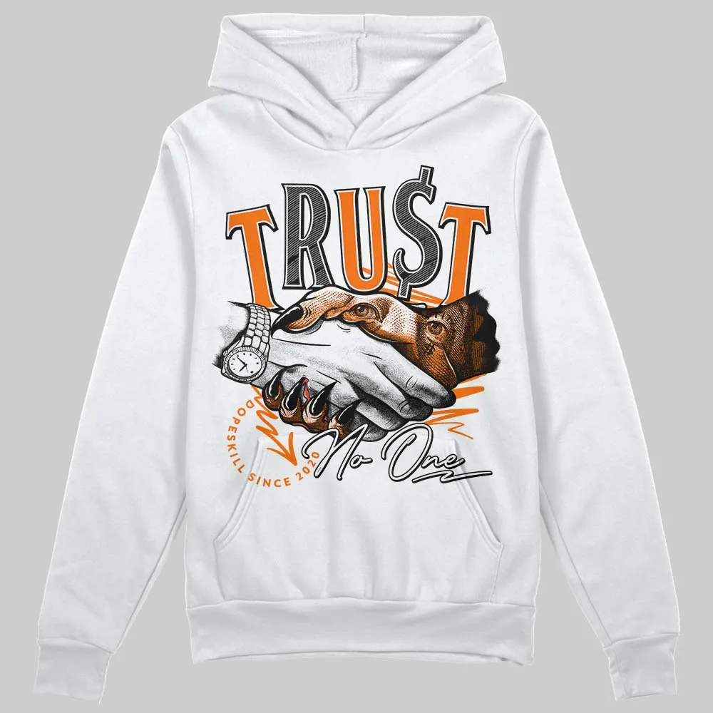 Orange Black White DopeSkill Hoodie Sweatshirt Trust No One Graphic sold by DopeSkill