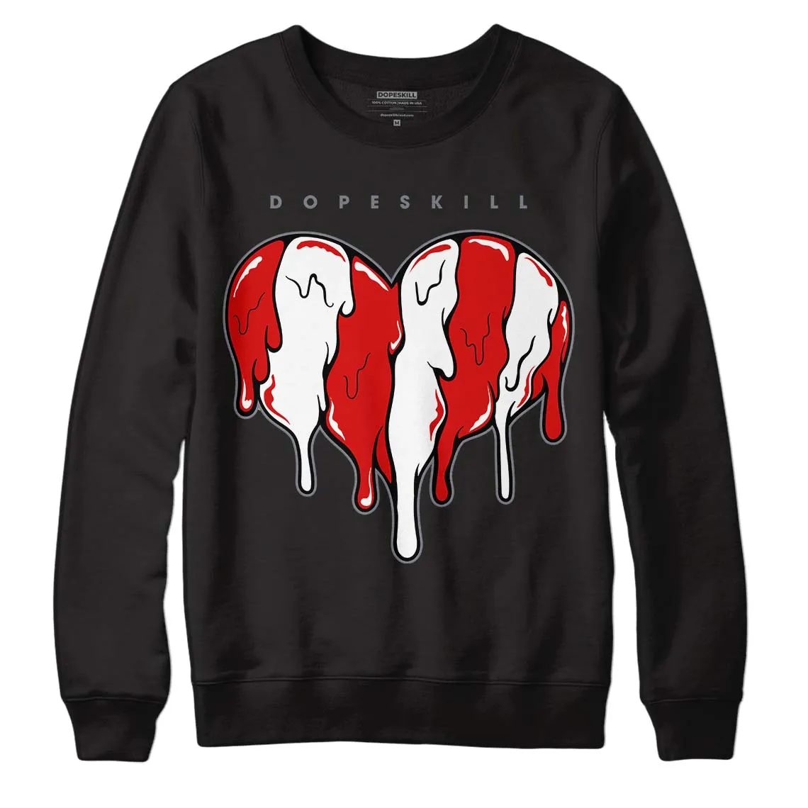 Gym Red 9s DopeSkill Sweatshirt Slime Drip Heart Graphic sold by DopeSkill product image thumbnail 2
