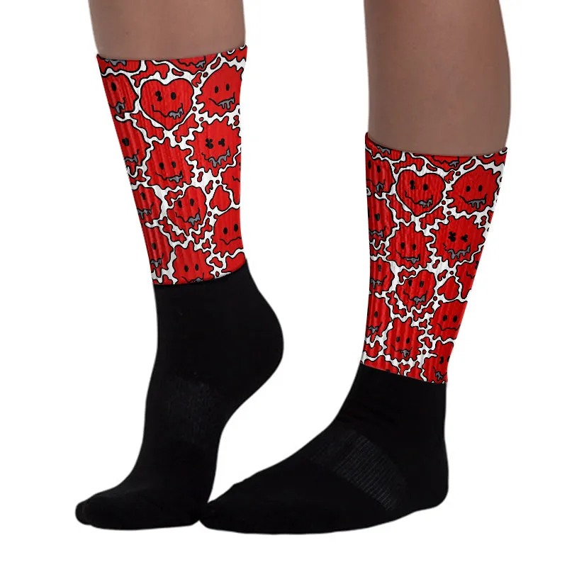 Gym Red 9s Sublimated Socks Slime Graphic sold by DopeSkill product image thumbnail 2