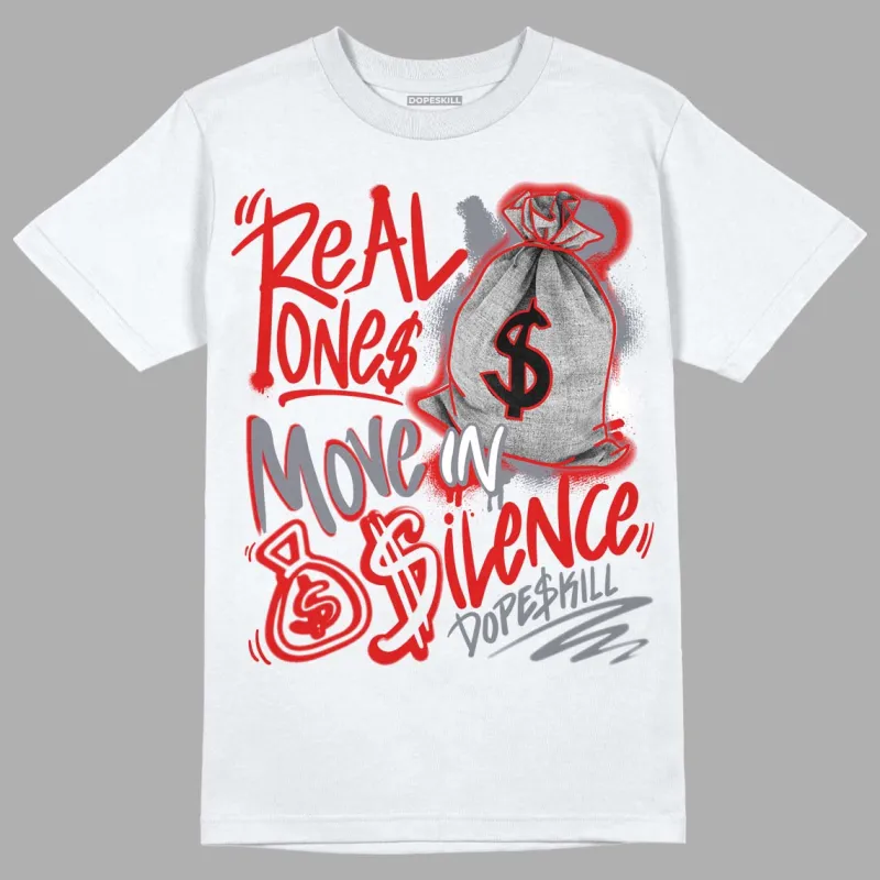 Gym Red 9s DopeSkill T-Shirt Real Ones Move In Silence Graphic sold by DopeSkill