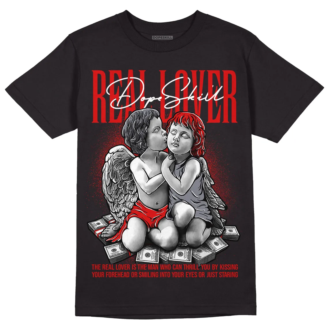 Gym Red 9s DopeSkill T-Shirt Real Lover Graphic sold by DopeSkill product image thumbnail 2