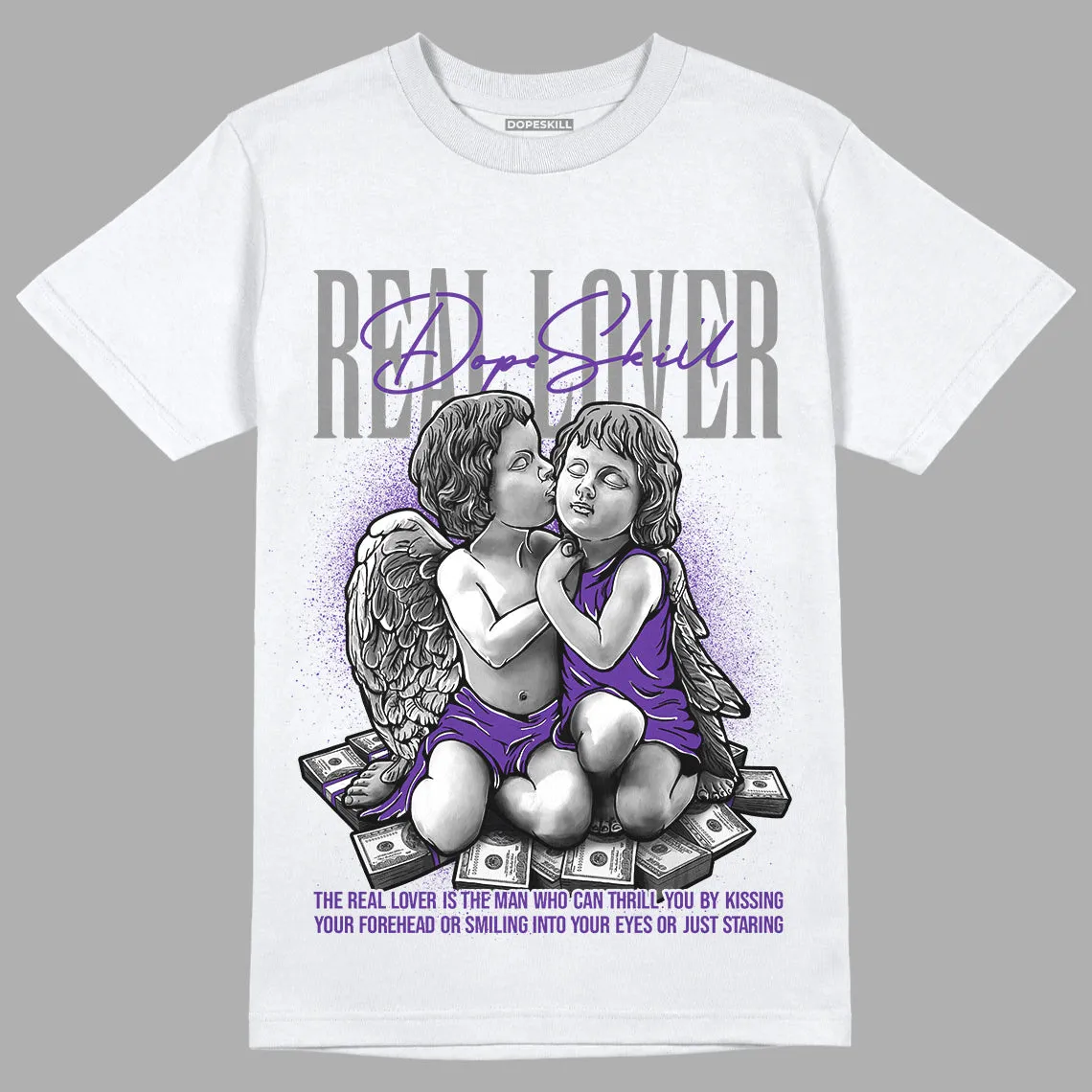 Court Purple 13s DopeSkill T-Shirt Real Lover Graphic sold by DopeSkill product image thumbnail 2