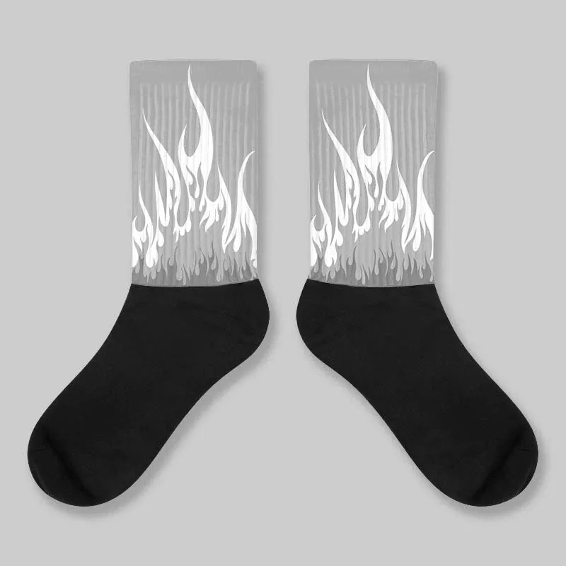 FIRE Sublimated Socks Match AJ 12 Stealth sold by DopeSkill