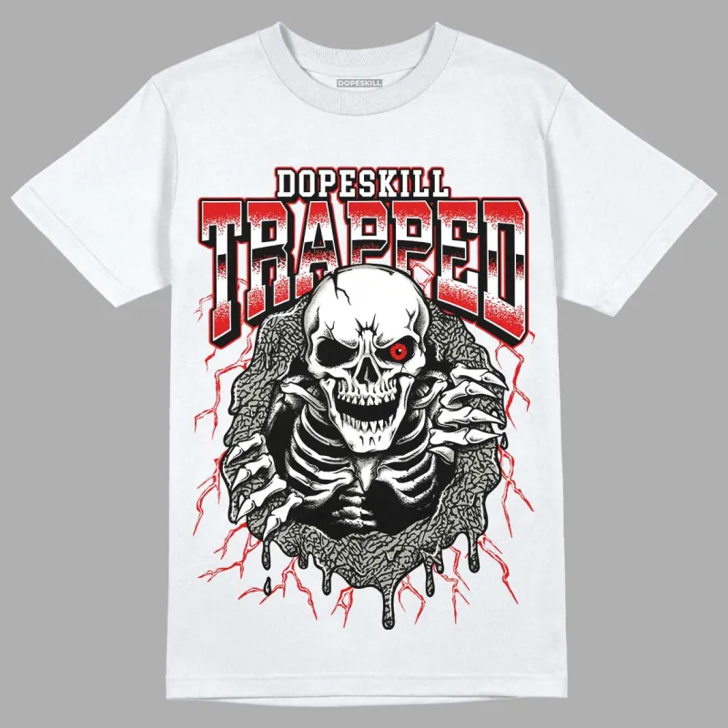 Fire Red 3s DopeSkill T-Shirt Trapped Halloween Graphic sold by DopeSkill