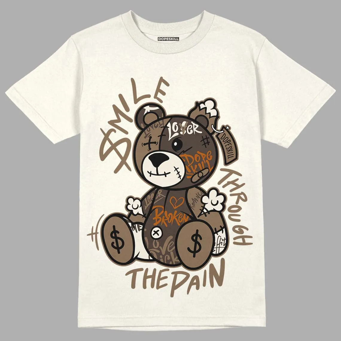 AJ 1 Low OG “Reverse Mocha” DopeSkill Sail T-shirt Smile Through The Pain Graphic sold by DopeSkill