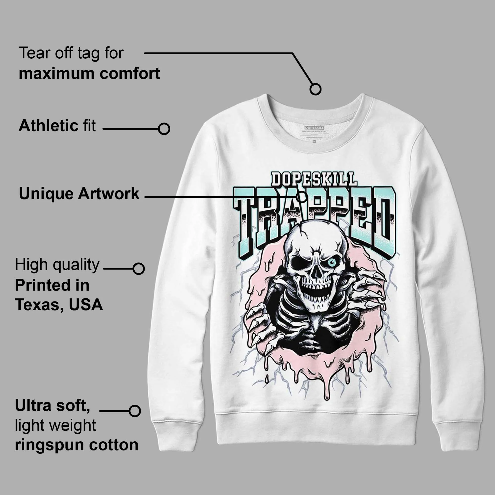 AJ 5 Easter DopeSkill Sweatshirt Trapped Halloween Graphic sold by DopeSkill product image thumbnail 2