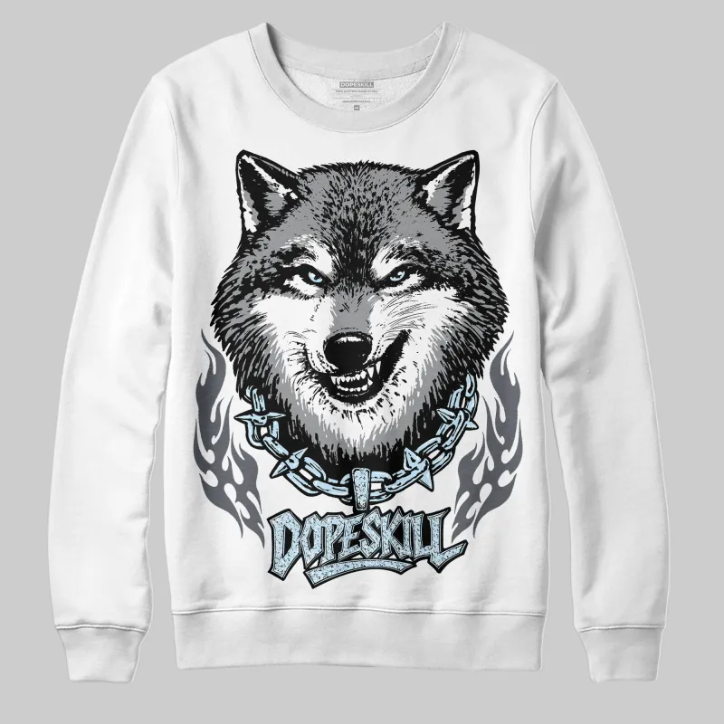 Wolf Grey 5s DopeSkill Sweatshirt Wolf Grey Graphic sold by DopeSkill