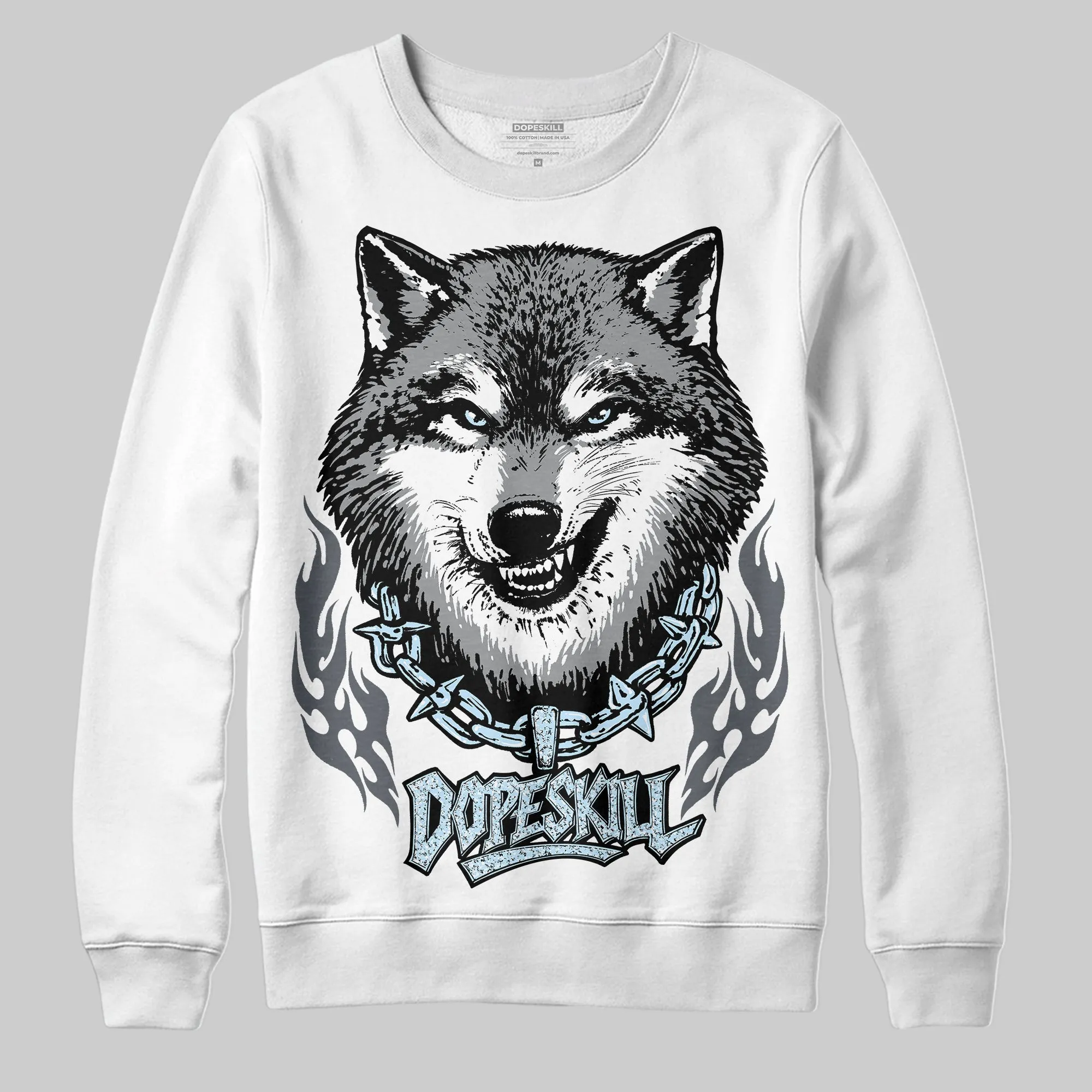 Wolf Grey 5s DopeSkill Sweatshirt Wolf Grey Graphic sold by DopeSkill