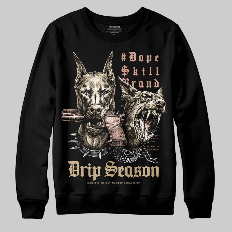TAN 'New Drip Season' DopeSkill Graphic Sweatshirt sold by DopeSkill