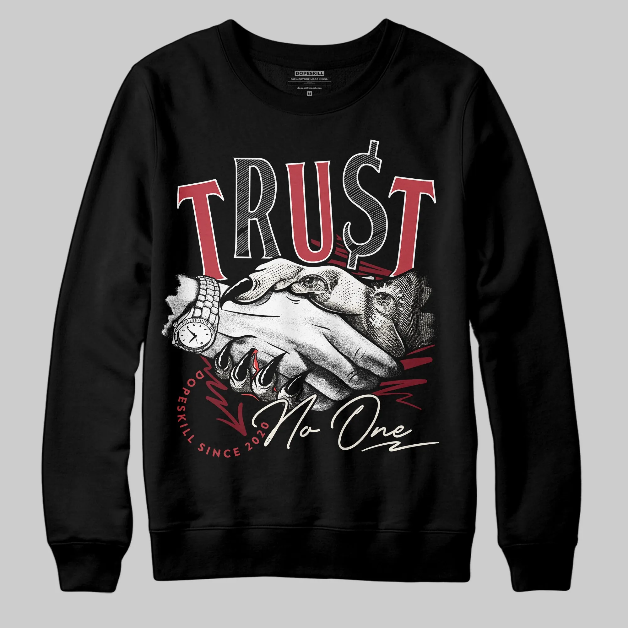 Valentine’s Day 4s DopeSkill Sweatshirt Trust No One Graphic sold by DopeSkill product image thumbnail 2