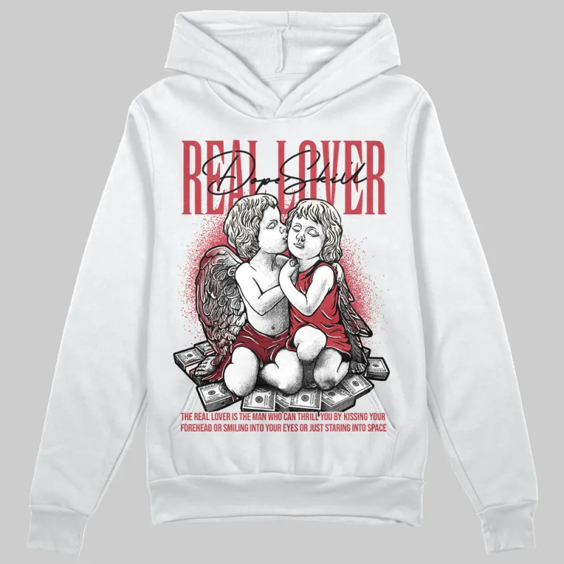Valentine’s Day 4s DopeSkill Hoodie Sweatshirt Real Lover Graphic sold by DopeSkill