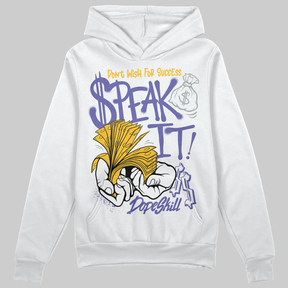 Lakers 4s DopeSkill Hoodie Sweatshirt Speak It Graphic sold by DopeSkill product image thumbnail 2