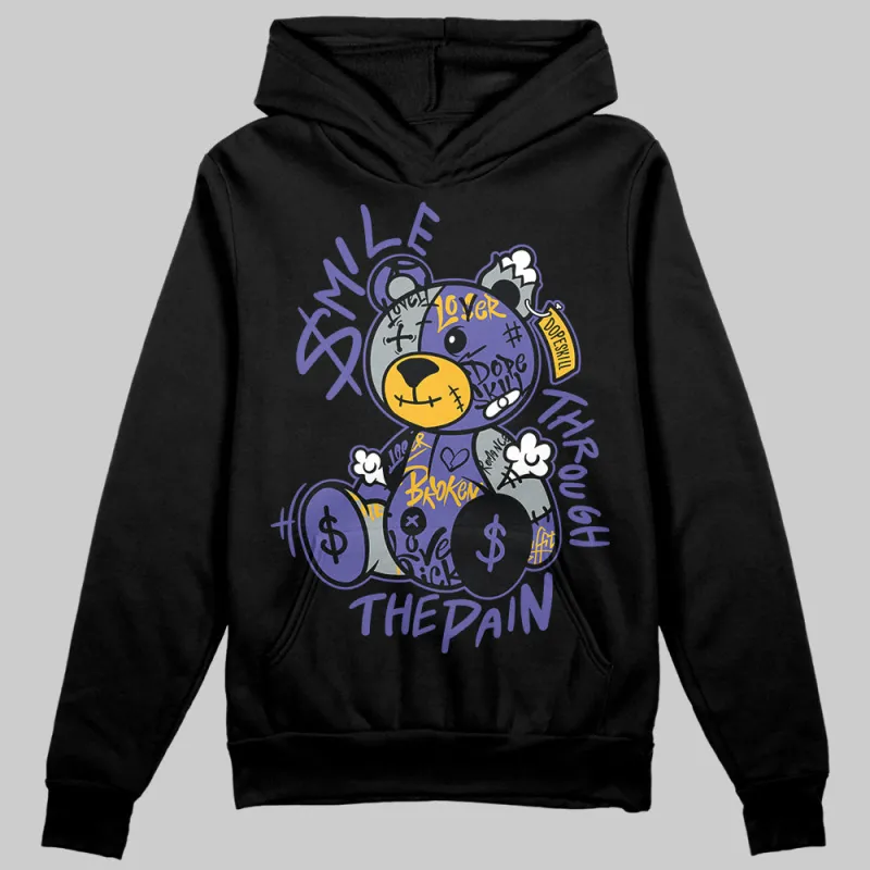 Lakers 4s DopeSkill Hoodie Sweatshirt Smile Through The Pain Graphic sold by DopeSkill