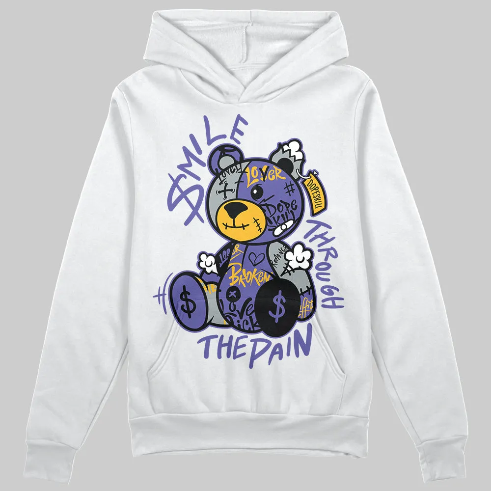 Lakers 4s DopeSkill Hoodie Sweatshirt Smile Through The Pain Graphic sold by DopeSkill product image thumbnail 2