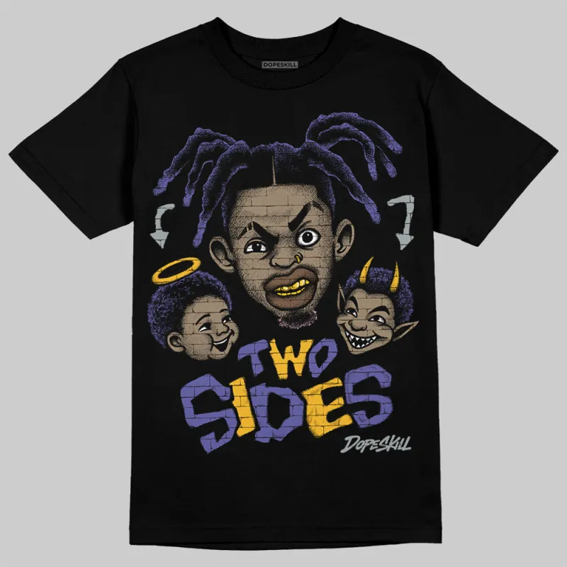 Lakers 4s DopeSkill T-Shirt Two Sides Graphic sold by DopeSkill