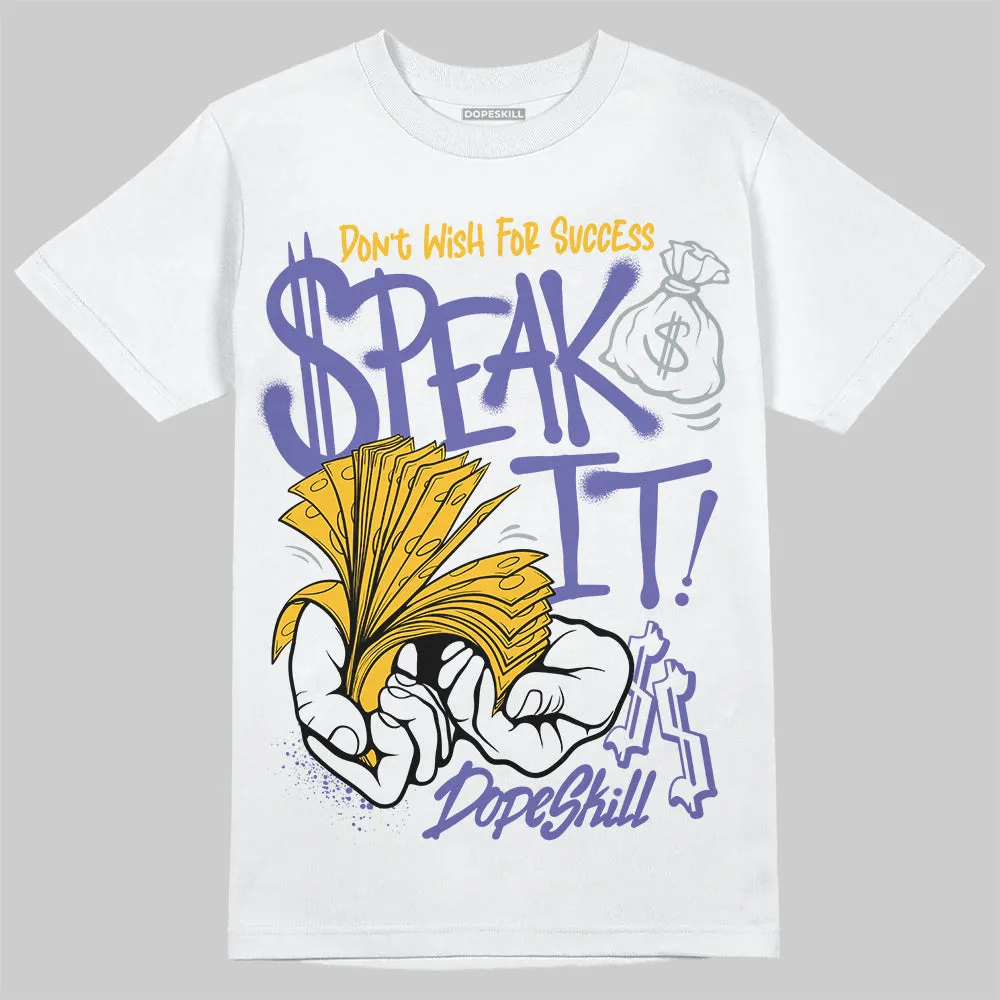 Lakers 4s DopeSkill T-Shirt Speak It Graphic sold by DopeSkill product image thumbnail 2