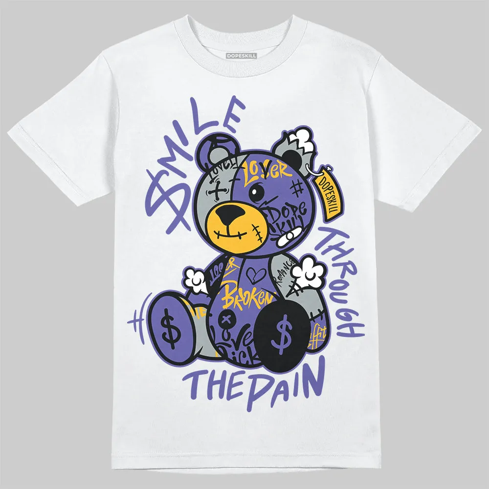 Lakers 4s DopeSkill T-Shirt Smile Through The Pain Graphic sold by DopeSkill product image thumbnail 2