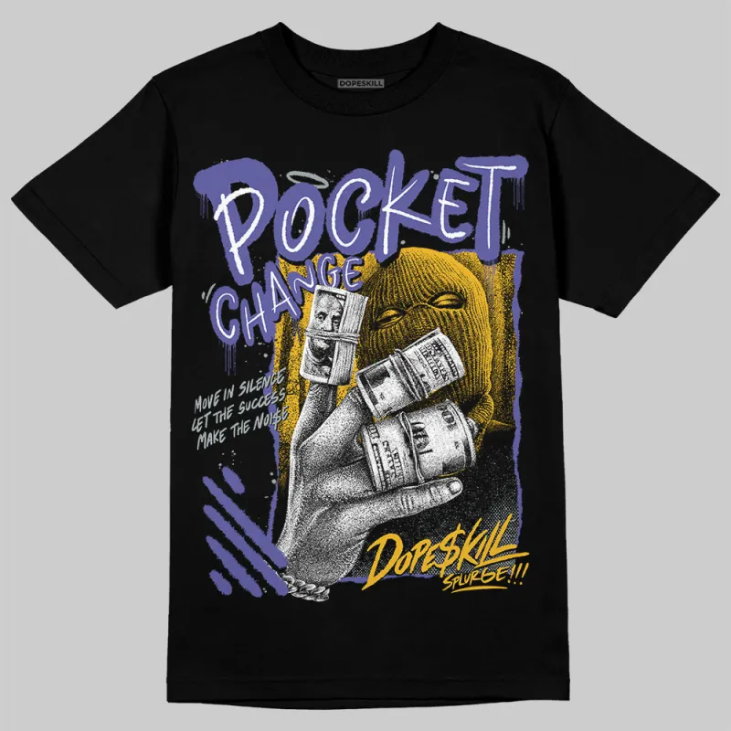 Lakers 4s DopeSkill T-Shirt Pocket Change Graphic sold by DopeSkill