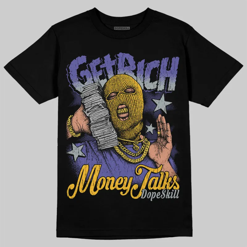Lakers 4s DopeSkill T-Shirt Get Rich Graphic sold by DopeSkill