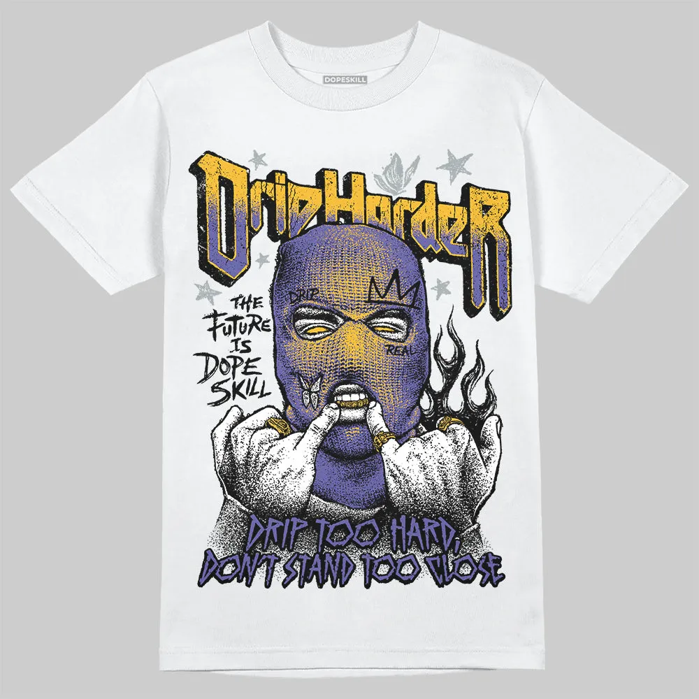 Lakers 4s DopeSkill T-Shirt Drip Harder Graphic sold by DopeSkill product image thumbnail 2