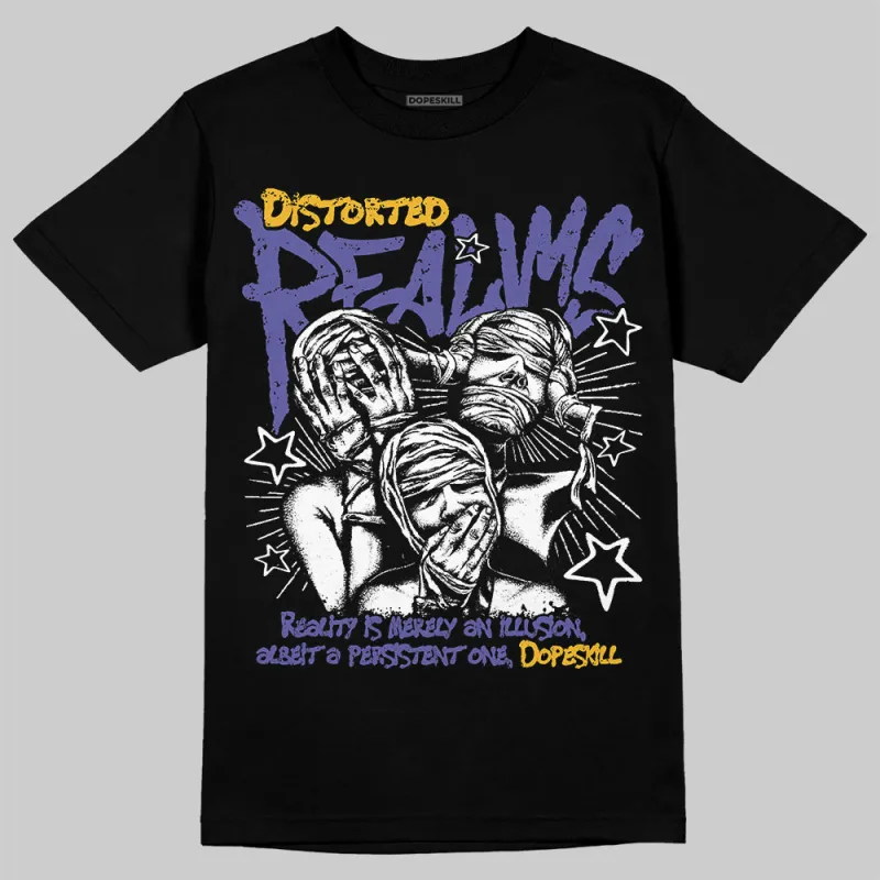 Lakers 4s DopeSkill T-Shirt Distorted Realms Graphic sold by DopeSkill